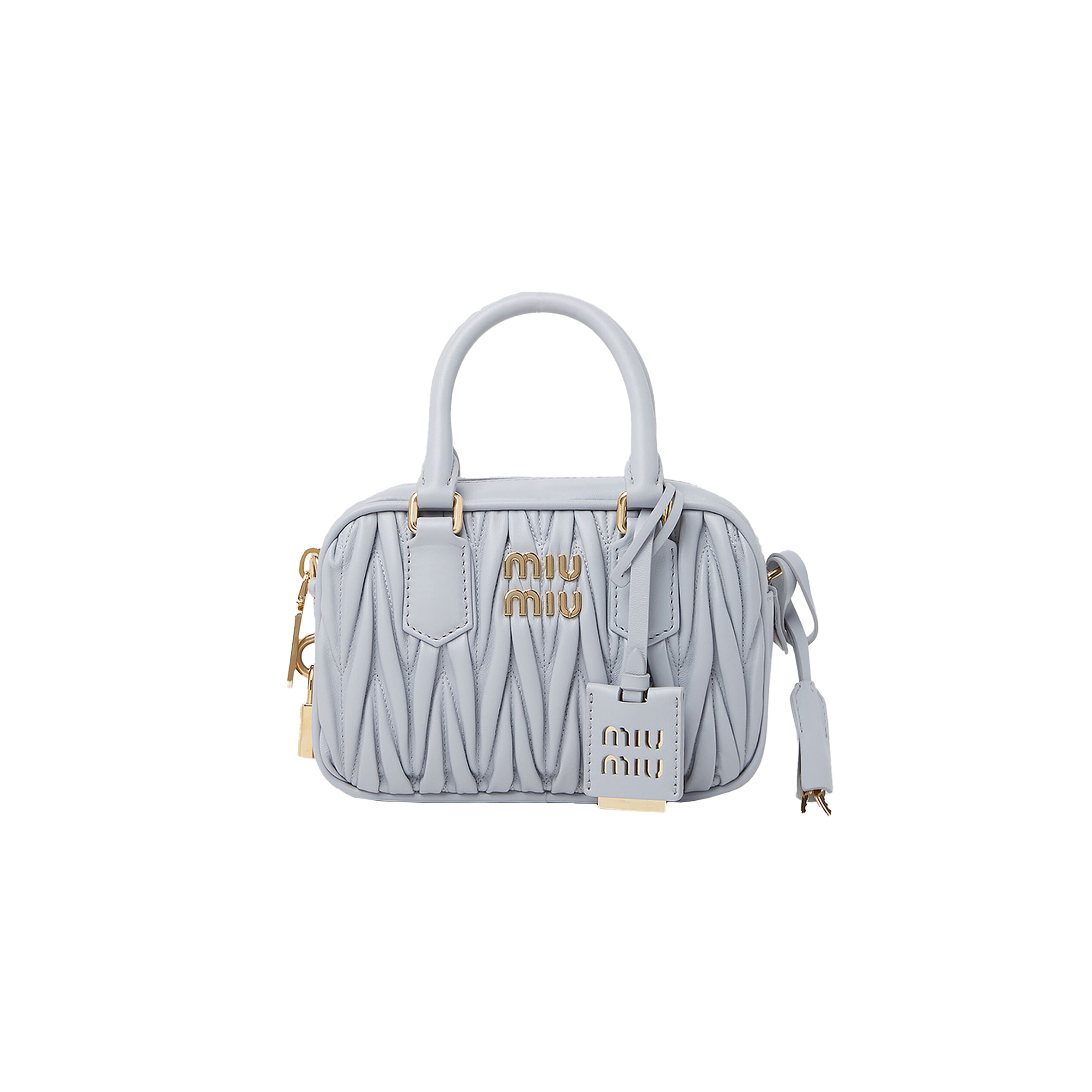 MIU MIU ARCADIE MATELASSÉ HANDBAG 5BB123 (19*13*6cm)